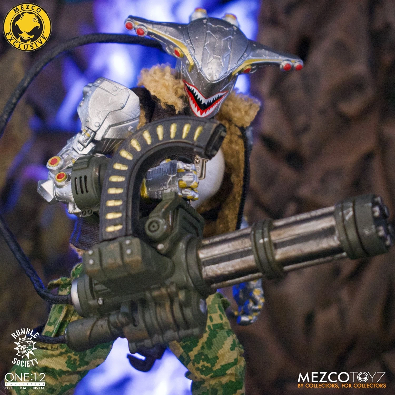Mezco Toyz ONE:12 Rumble Society Hawk P-40 Action Figure Exclusive 5 Mezco Toyz ONE:12 Rumble Society Hawk P-40 Action Figure Exclusive - Image 5