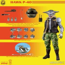 Mezco Toyz ONE:12 Rumble Society Hawk P-40 Action Figure Exclusive 17 Mezco Toyz ONE:12 Rumble Society Hawk P-40 Action Figure Exclusive -Bandai || Kotobukiya || Square Enix Sales 696198120110h