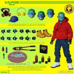 Mezco Toyz ONE:12 Rumble Society Hoodz: Vapor Action Figure Exclusive