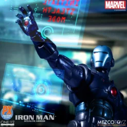 Mezco Toyz ONE:12 Collective: The Invincible Iron Man: Stealth Armor PX Exclusive Action Figure -Bandai || Kotobukiya || Square Enix Sales 696198764918H
