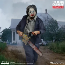 Mezco Toyz ONE:12 Collective The Texas Chainsaw Massacre Deluxe Leatherface Action Figure -Bandai || Kotobukiya || Square Enix Sales 696198775259i