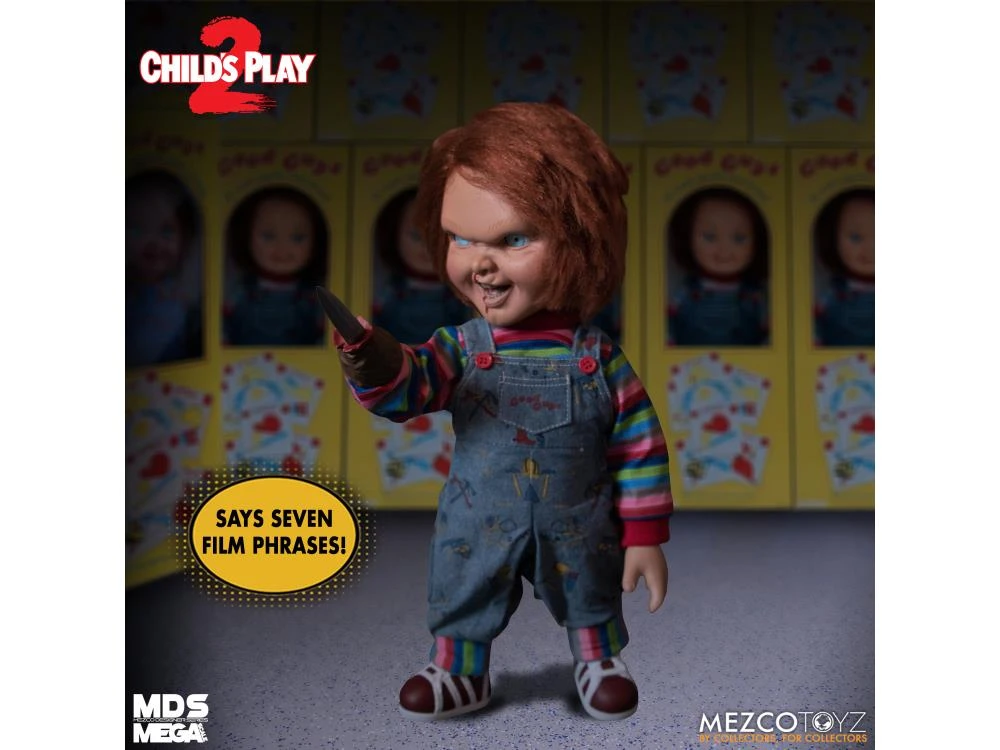 Mezco Toyz Designer Series Child's Play 2 Mega Scale Talking Chucky Action Figure 4 Mezco Toyz Designer Series Child's Play 2 Mega Scale Talking Chucky Action Figure - Image 4