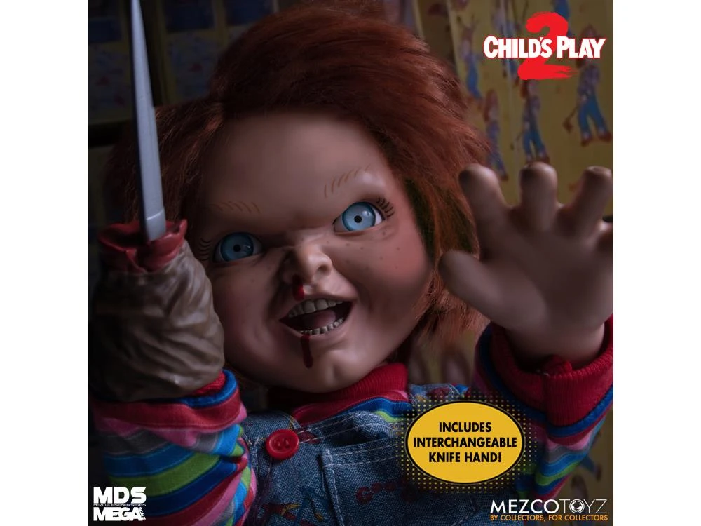 Mezco Toyz Designer Series Child's Play 2 Mega Scale Talking Chucky Action Figure 2 Mezco Toyz Designer Series Child's Play 2 Mega Scale Talking Chucky Action Figure - Image 2