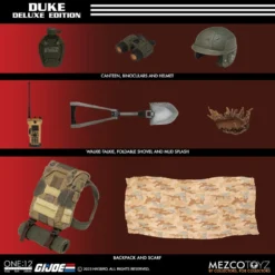 Mezco Toyz ONE:12 Collective G.I. Joe Duke Deluxe Edition Action Figure -Bandai || Kotobukiya || Square Enix Sales MEZCODUKEo