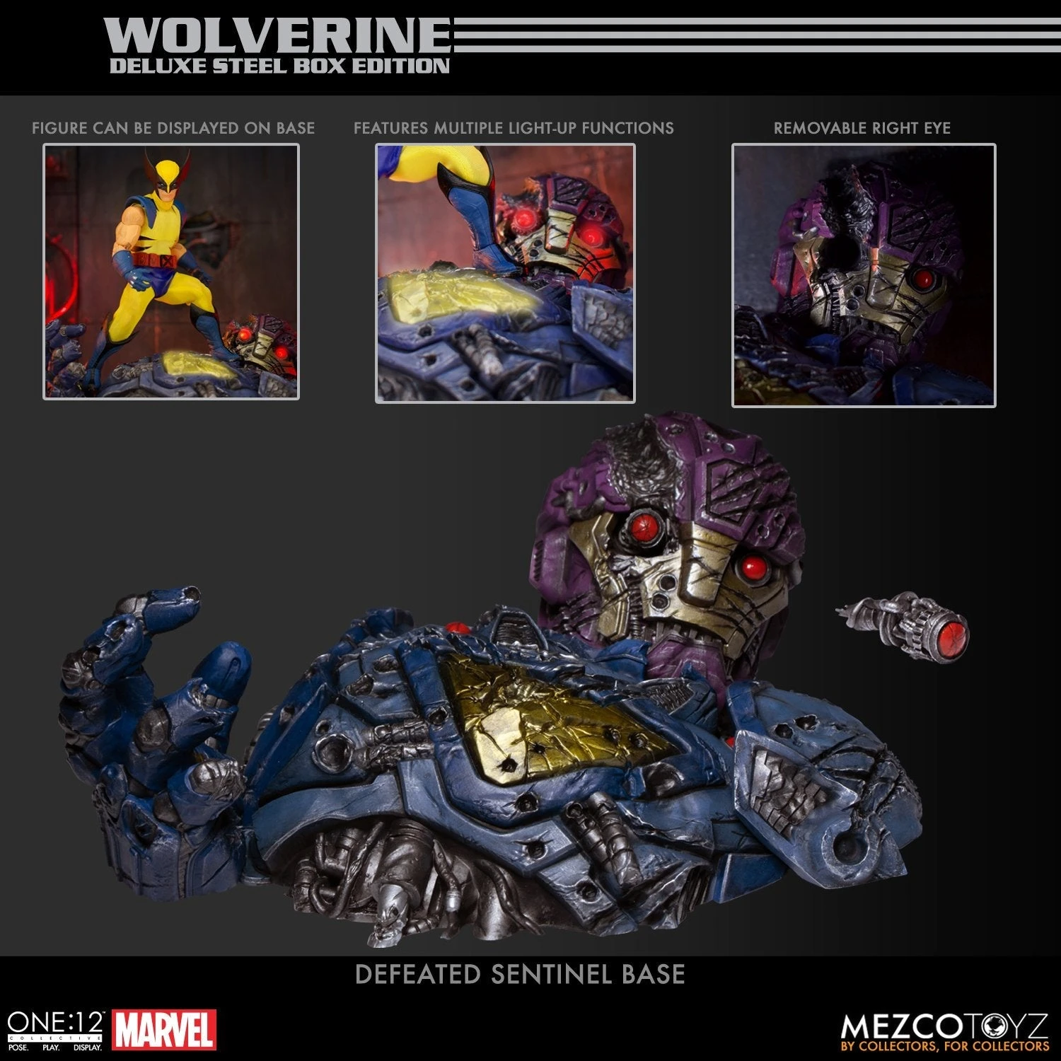 Mezco Toyz ONE:12 Collective Wolverine Deluxe Steel Box Edition Action Figure 2 Mezco Toyz ONE:12 Collective Wolverine Deluxe Steel Box Edition Action Figure - Image 2